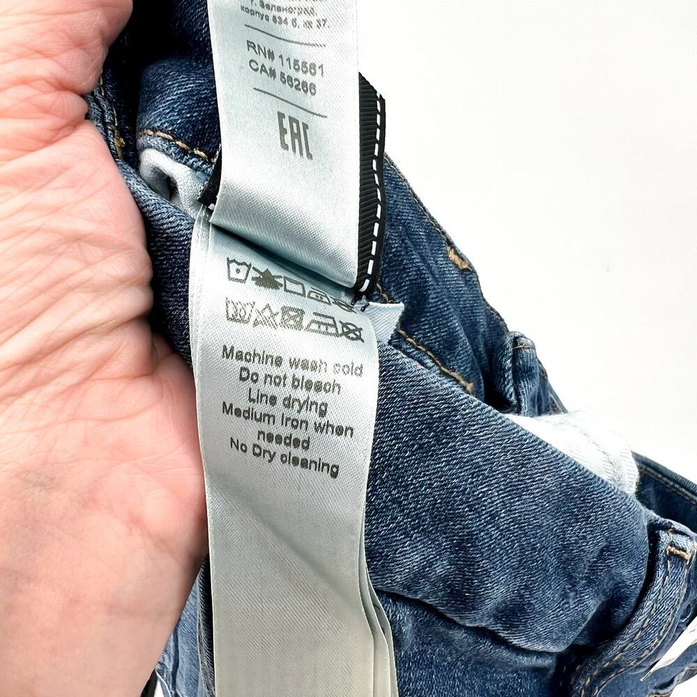 7 FOR ALL MANKIND Womens Kimmie Straight Slim Jeans Size 27 Blue Love Story NWT - Picture 14 of 14